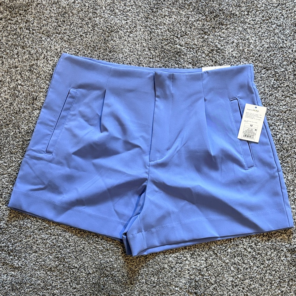 a new day Lavender Blue Tailored Dress Shorts